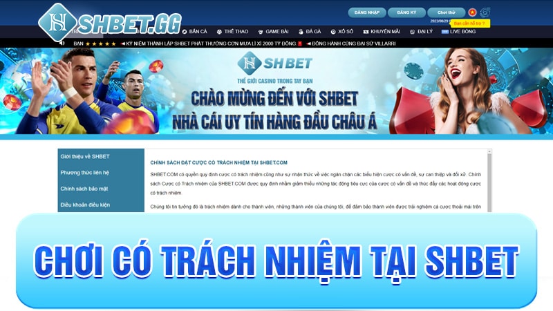 SHBET Free – Trang Chủ, Sản Phẩm & Hướng Dẫn Truy Cập 15 Chơi có trách nhiệm tại Shbet