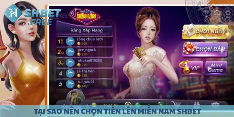 Tại sao nên chọn Tiến Lên Miền Nam SHBET?